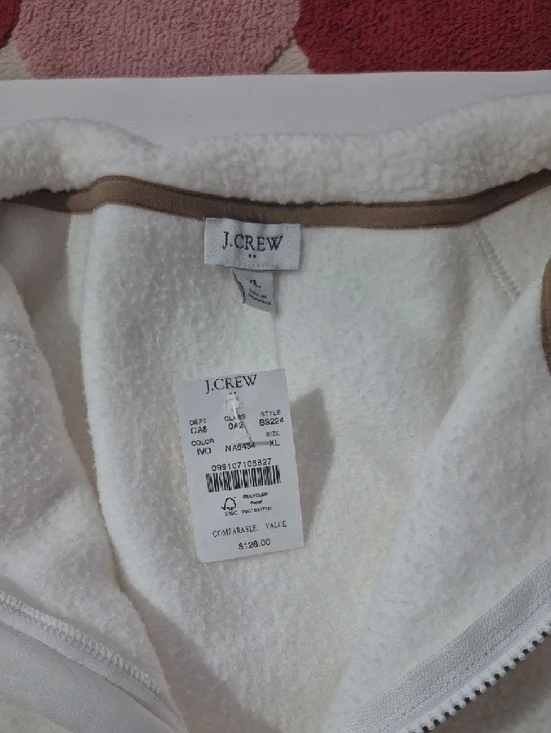 J.Crew Factory Sherpa Half-zip Tunic Pullover - Picture 4 of 5